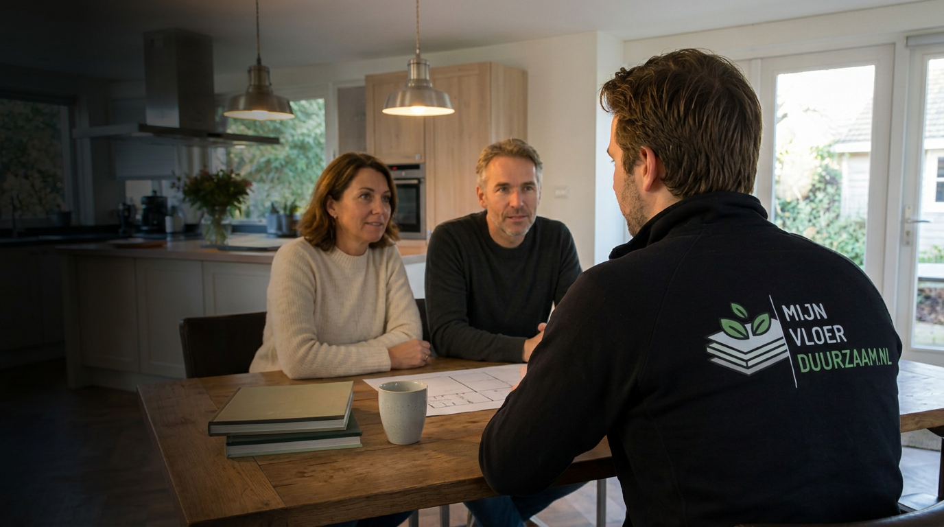 Renovatie van een vloer in een jaren '70 woning met anhydriet en vloerverwarming